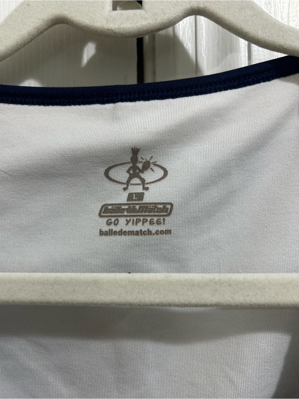 Balle de Match Go Yippee Navy & White Pickleball Tennis Tank Dress Size Large - Picture 3 of 4
